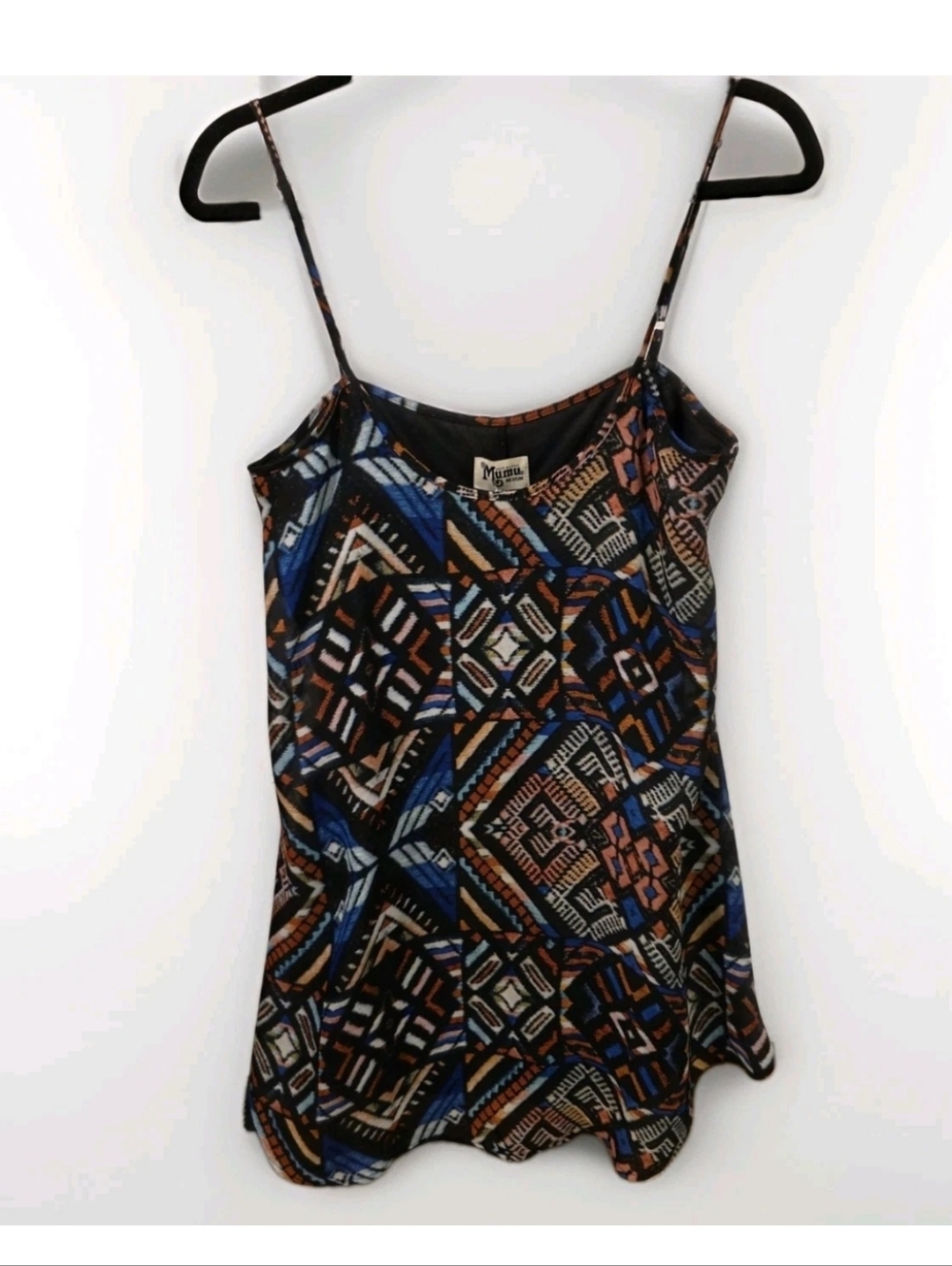 Show Me Your Mumu Bella Guatemala Trapeze Dress Geometric Mini Sz Med - Picture 2 of 15